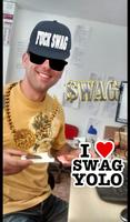 SWAG photo stickers poster