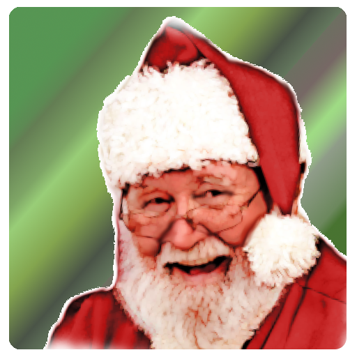 Weihnachtsmann-Foto-Aufkleber