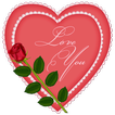 Valentine's day photo stickers