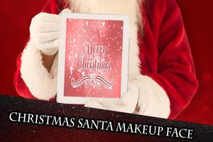 Christmas Santa Makeup Face Plakat