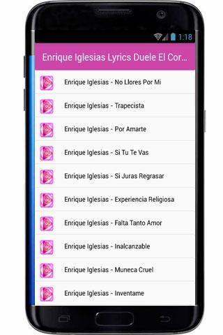 Enrique Iglesias Lyrics Hero for Android - APK Download