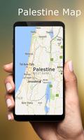 Palestine map Affiche