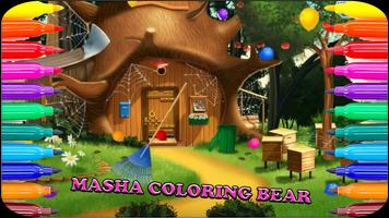 Masha Coloring Bear imagem de tela 1