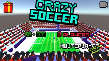 Funny soccer 3d poster