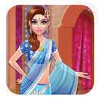 dress up games indian  and make up game for girls biểu tượng
