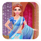 indian dress up games and make up game for girls biểu tượng