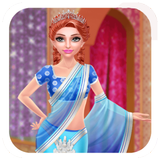 indian dress up games and make up game for girls icône