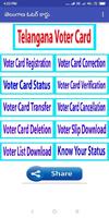 NVSP Telangana Voter Card information Online โปสเตอร์