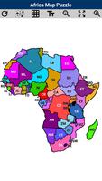 Afrique, carte, Puzzle Affiche
