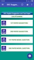 SSC Suggestion and Test Paper poster