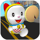 Yellow Robot Cat Girl Run 3D APK