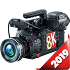 8K HD CAMERA-icoon