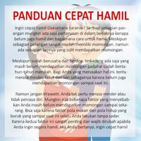 Panduan Cepat Hamil capture d'écran 2