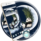 Panda Moon Night Theme آئیکن