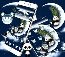 Panda Moon Night Theme capture d'écran 1