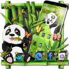 Panda bướm xanh biểu tượng