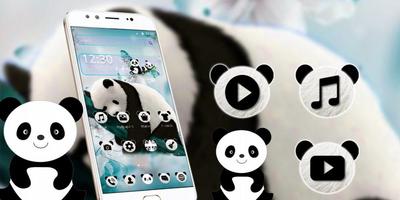 Cute Natural Panda Theme syot layar 3