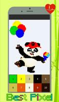 Panda Coloring: Color By Number - Pixel Art ภาพหน้าจอ 1