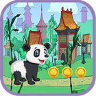 Super panda : adventure world run icône