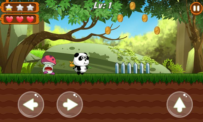 Храбрые панды игра на двоих. Игра Панда бежит за животными. Игра где Панда убегает от охотника. Игра где Панда бегает за животными.