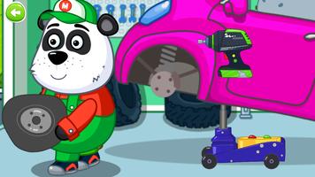 Le service de voiture de Panda Affiche