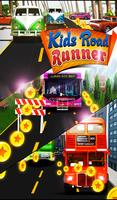 High School Bus Rush - Runner Kid Game Affiche