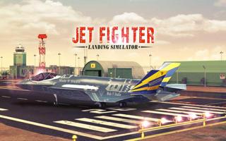 Jet Fighter Flight Landing Simulator 3D poster