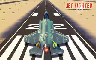 Jet Fighter Flight Landing Simulator 3D capture d'écran 1