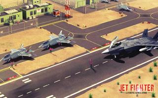 Jet Fighter Flight Landing Simulator 3D capture d'écran 2