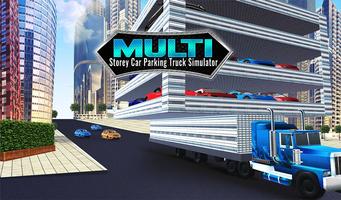 Multi Storey Monster Truck Car Parking Game Affiche