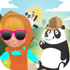 Masha and Mishka Panda-icoon