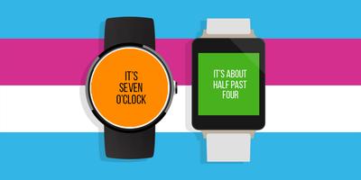 It's Time (Android Wear Face) Affiche