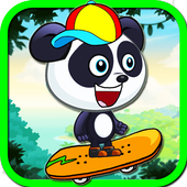 Jungle Panda Skater Run icon