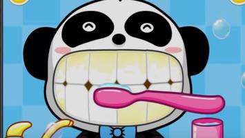 پوستر Guide Baby Pandas Toothbrush