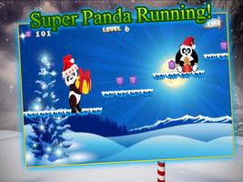 Super Panda Run Christmas Plakat