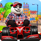 Panda racing Kids icône