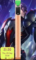 Mobile Legend Hero Zipper Lockscreen-poster