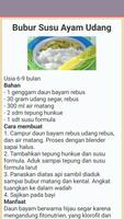 Resep Makanan Bayi Sehat Ekran Görüntüsü 3