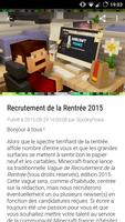 Appli Minecraft-France স্ক্রিনশট 1
