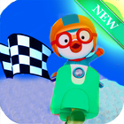 New little pororo Racing Car icône