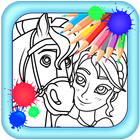 Elsa Coloring Pages For Kids icône