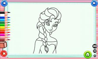 Elsa Coloring Pages For Kids capture d'écran 3