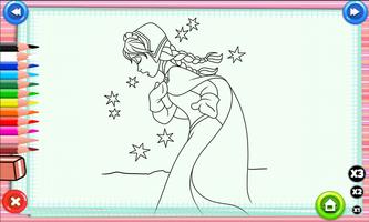 Elsa Coloring Pages For Kids Affiche