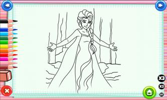 Elsa Coloring Pages For Kids capture d'écran 2
