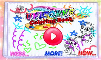 3 Schermata Unicorns Coloring Book