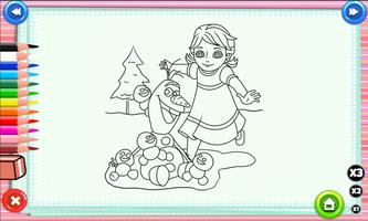 Coloring Elsa Anna Games Affiche