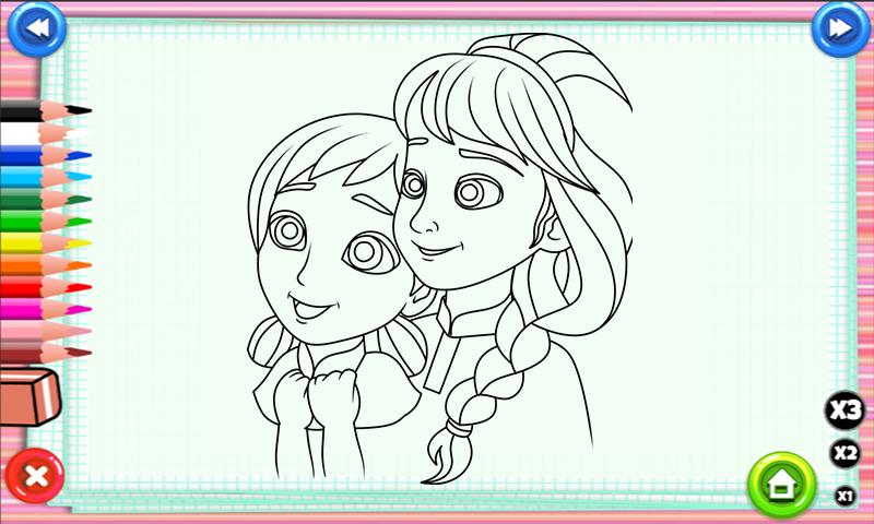 pix Coloring Elsa And Anna Images coloring elsa anna games for android