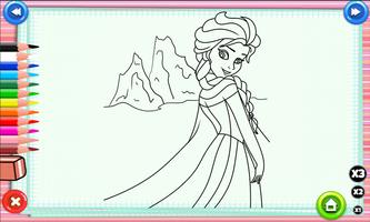 Coloring Elsa Anna Games capture d'écran 2