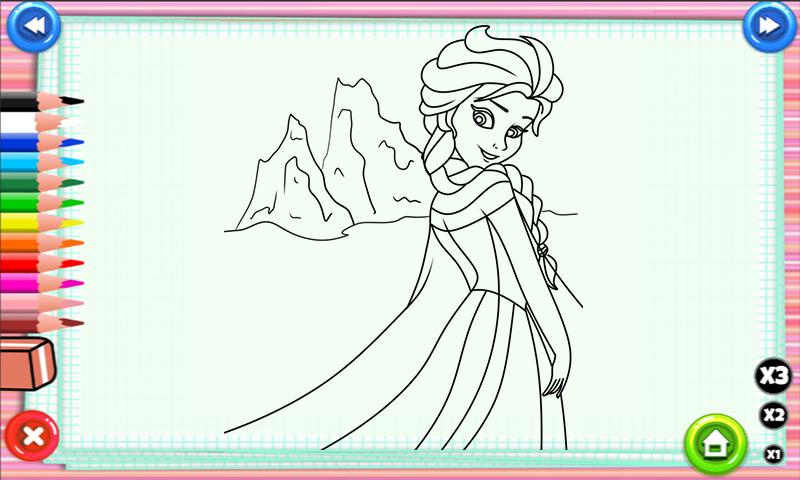coloring elsa anna games for android  apk download
