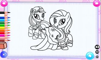 Coloring Pony Games capture d'écran 1